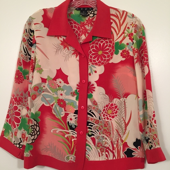 Anthropologie Tops - NWOT Anthropologie Women Vintage Japan Silk Blouse